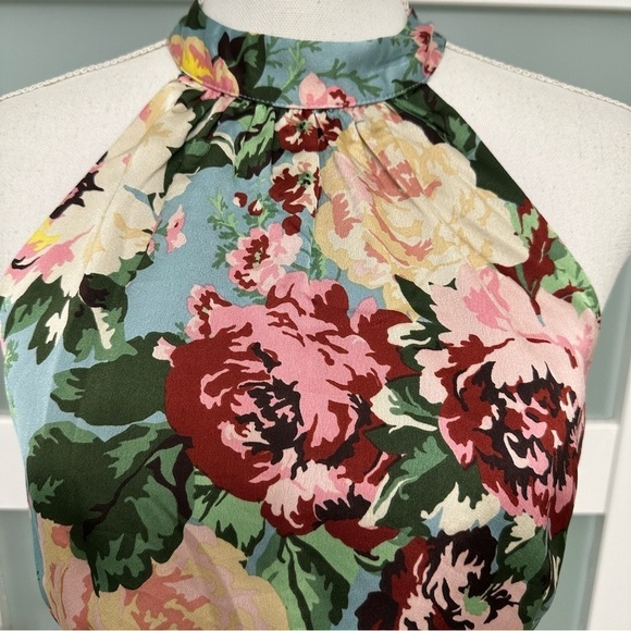 Lost + Wander Anthropologie Tea Party Maxi Dress Sleeveless Floral SZ Small EUC - Picture 3 of 12